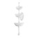 Aura Six Light Wall Sconce in Gesso White (68|437-30-GSW)