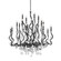 Aveline 20 Light Chandelier in Black Silver Leaf (68|414-48-BSL)