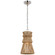 Antigua LED Pendant in Polished Nickel and Natural Abaca (268|CHC 5020PN/NAB)