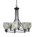 Capri Eight Light Chandelier in Matte Black (200|908-MB-5054)