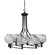 Capri Eight Light Chandelier in Matte Black (200|908-MB-4819)