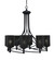 Capri Eight Light Chandelier in Matte Black (200|908-MB-4069)