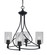 Capri Four Light Chandelier in Matte Black (200|904-MB-3002)