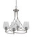 Capri Four Light Chandelier in Brushed Nickel (200|904-BN-210)