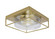 Flush Mounts Three Light Flush Mount in New Age Brass (200|856-NAB-2)