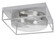 Flush Mounts Three Light Flush Mount in Brushed Nickel (200|856-BN-0)