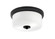 Flush Mounts Two Light Flush Mount in Matte Black (200|832-MB-1)