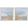 Abstract Coastline Framed Prints, S/2 in Wood Look (52|41468)