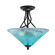 Capri Three Light Semi-Flush Mount in Matte Black (200|909-MB-715)