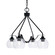 Odyssey Three Light Chandelier in Matte Black (200|2604-MB-4100)
