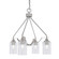 Odyssey Four Light Chandelier in Brushed Nickel (200|2604-BN-300)