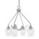 Odyssey Four Light Chandelier in Brushed Nickel (200|2604-BN-210)