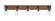 Oxbridge Five Light Bathroom Lighting in Matte Black & Painted Wood-look (200|1775-MBWG-300)