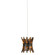 Alsop Collection One Light Pendant in Brown/Black/Natural (142|9000-1040)