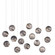 Palatino Collection 15 Light Pendant in Earth with Speckles (142|9000-1009)