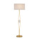 Marlene One Light Floor Lamp in Gold Leaf/White (142|8000-0121)