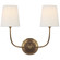 Vendome Two Light Wall Sconce in Hand-Rubbed Antique Brass (268|TOB 2008HAB-L)