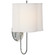 Simple Scallop One Light Wall Sconce in Soft Silver (268|BBL 2017SS-L)