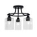 Paramount Three Light Semi-Flush Mount in Matte Black (200|3417-MB-530)
