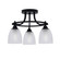 Paramount Three Light Semi-Flush Mount in Matte Black (200|3417-MB-500)