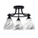 Paramount Three Light Semi-Flush Mount in Matte Black (200|3417-MB-4769)