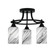 Paramount Three Light Semi-Flush Mount in Matte Black (200|3417-MB-3009)