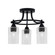 Paramount Three Light Semi-Flush Mount in Matte Black (200|3417-MB-300)