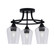 Paramount Three Light Semi-Flush Mount in Matte Black (200|3417-MB-210)