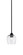 Paramount One Light Mini Pendant in Matte Black (200|3401-MB-4812)