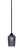 Paramount One Light Mini Pendant in Matte Black (200|3401-MB-4252)