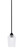 Paramount One Light Mini Pendant in Matte Black (200|3401-MB-4250)