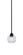 Paramount One Light Mini Pendant in Matte Black (200|3401-MB-4102)