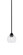 Paramount One Light Mini Pendant in Matte Black (200|3401-MB-4100)