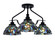 Odyssey Three Light Semi-Flush Mount in Matte Black (200|2607-MB-9955)