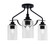 Odyssey Three Light Semi-Flush Mount in Matte Black (200|2607-MB-300)