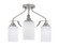 Odyssey Three Light Semi-Flush Mount in Brushed Nickel (200|2607-BN-310)