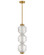 Reign LED Convertible Pendant in Lacquered Brass (138|FR41467LCB)