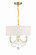 Delilah Three Light Mini Chandelier in Aged Brass (60|DEL-90803-AG)