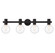 Wright Four Light Bathroom Vanity in Matte Black (51|8-3076-4-BK)