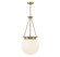 Manor Three Light Pendant in Warm Brass (51|7-3901-3-322)