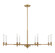 Jasmine Eight Light Chandelier in Warm Brass (51|1-4412-8-322)