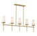 Haynes Five Light Linear Chandelier in Warm Brass (51|1-2803-5-322)