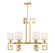 Quatrain Six Light Chandelier in True Gold (51|1-2304-6-260)