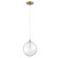 LED Pendant in Natural Brass (446|M70114NB)