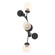 Sprig Three Light Wall Sconce in Black (39|206050-SKT-10-WF0629)