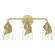 Lapas Three Light Bath Sconce in Modern Brass (39|201352-SKT-86-LL0330)