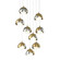 Brooklyn LED Pendant in Modern Brass (39|131105-SKT-LONG-86-85-GG0711)