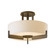 Axis Three Light Semi Flush Mount in Modern Brass (39|126403-SKT-86-GG0216)