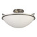 Simple Lines Three Light Semi-Flush Mount in Dark Smoke (39|124304-SKT-07-GG0053)
