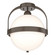 Atlas One Light Semi-Flush Mount in Bronze (39|121380-SKT-05-GG0720)